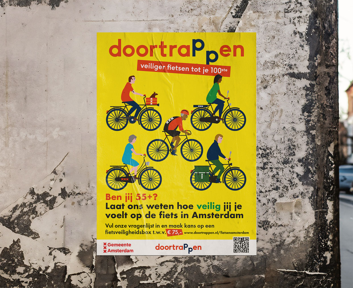 De Amsterdamse Mediafabriek | Campagne: Doortrappen
